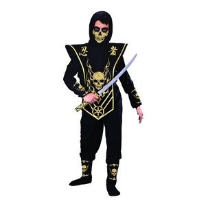 Halloween Skull Ninja Costume Size S